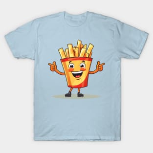 kawaii french fries T-Shirt cute potatofood T-Shirt